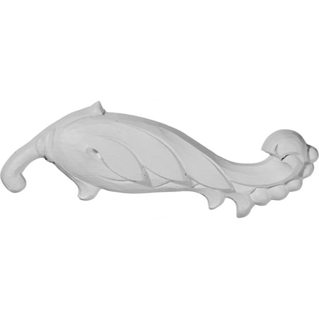 Ekena Millwork 6 3/4"W x 2"H x 1/2"P Sellek Scroll Onlay, Right ONL06X02SK-R